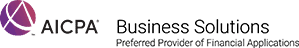 Image of AICPA Business Solutions preferred provider of financial applications logo