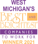 west michigan best and brightest companies to work for winner 2021 logo