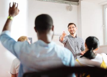 Image of employees attending a training program for Going PRO Talent Fund