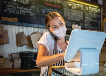 Business owner working at restaurant and eligible for PPP loan