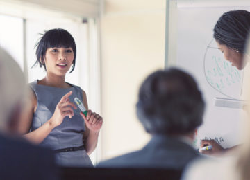 Plan administrator educating participants and fulfilling her responsibilities